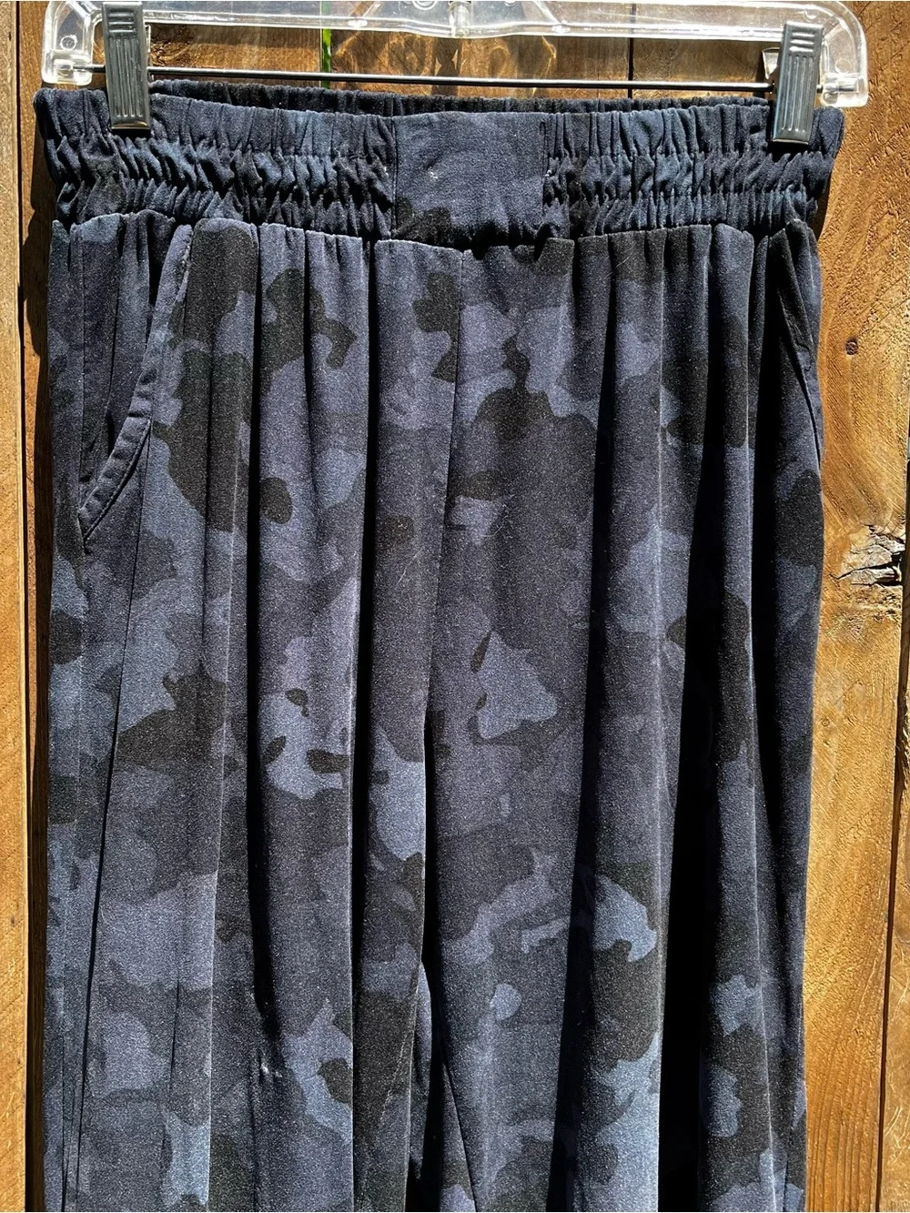 Gym ready Black/Blueish Camouflage Jogger Sweatpants - Picture 2 of 6